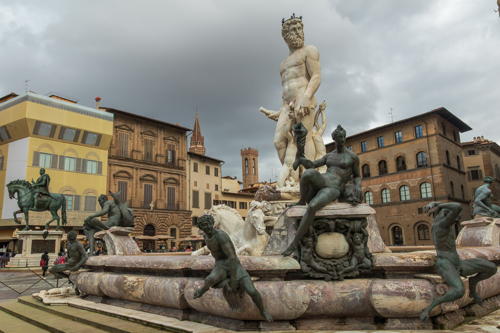 La fontaine de Neptune sur la Piazza della Signoria 