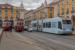 Tramways de Lisbonne Plusieurs génération de tramways à Lisbonne