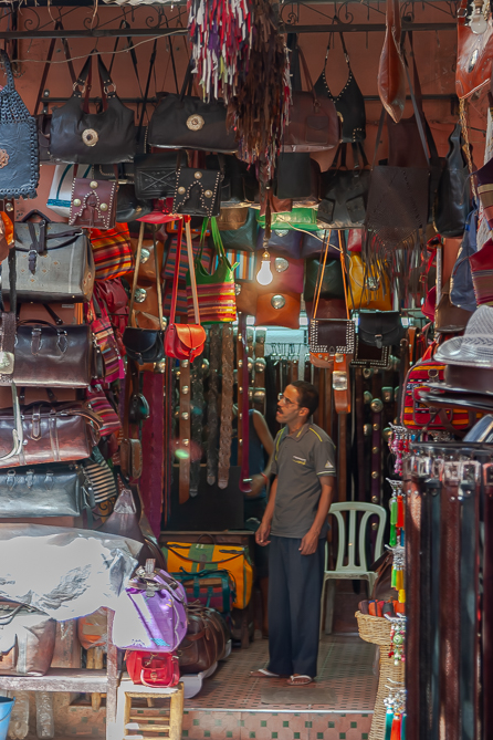 Commerce au souk de Marrakech 