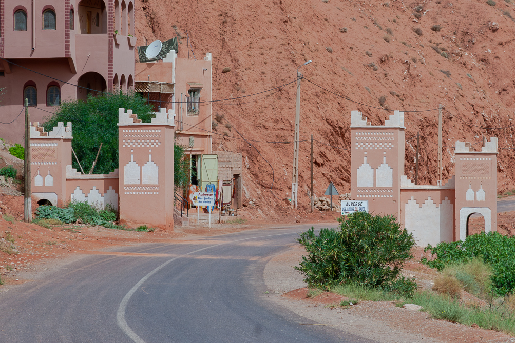Route dans les gorges du Dadès 