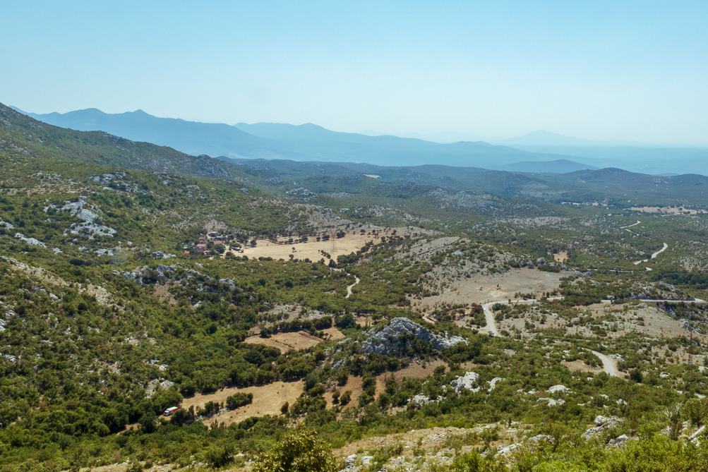 Sur la route de Zadar Paysage sur la route de Zadar en Croatie