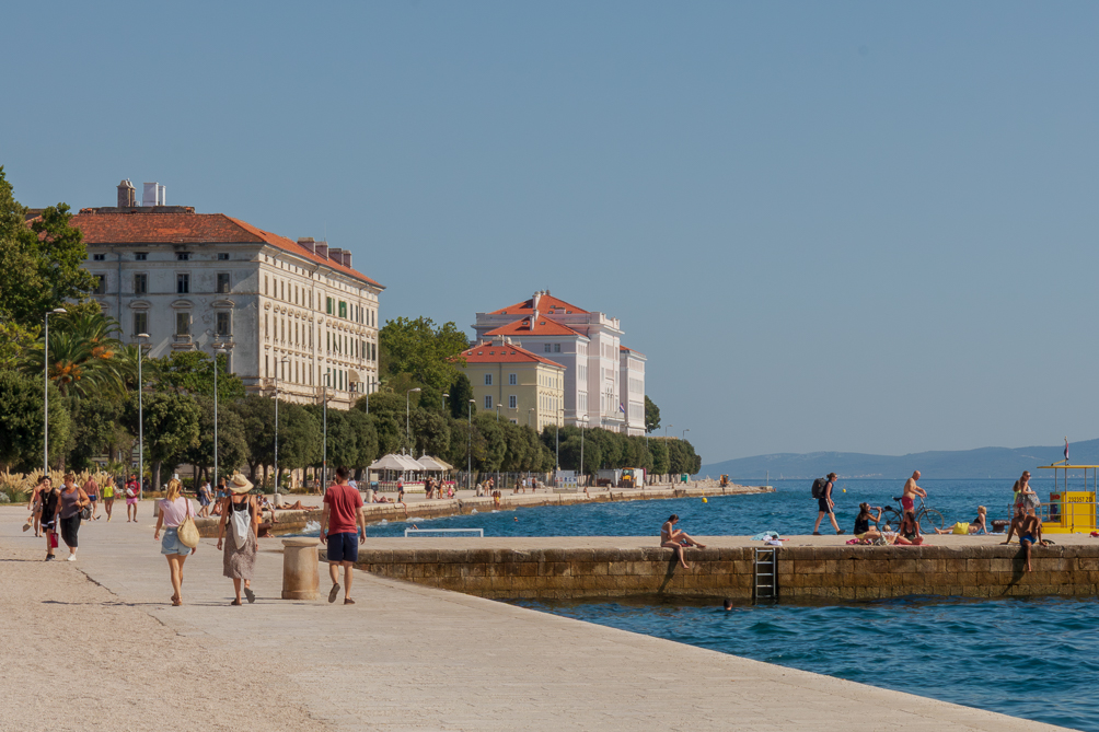 Zadar et l'Adriatique Les bords de l'Adriatique à Zadar en Croatie
