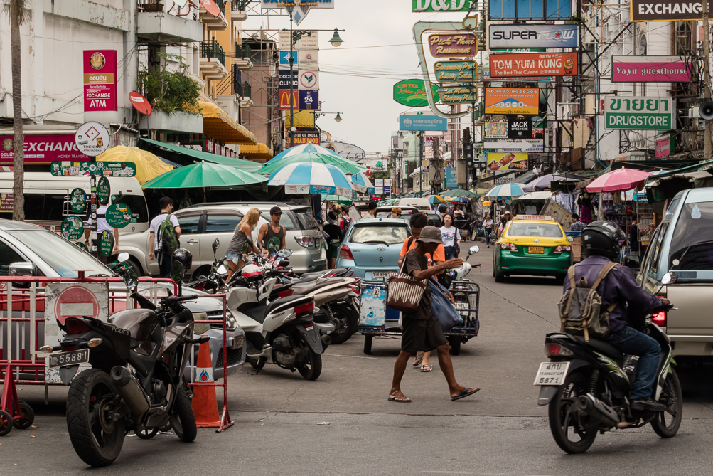 Khao San Road , Bangkok Le quartier de Khao San Road à Bangkok